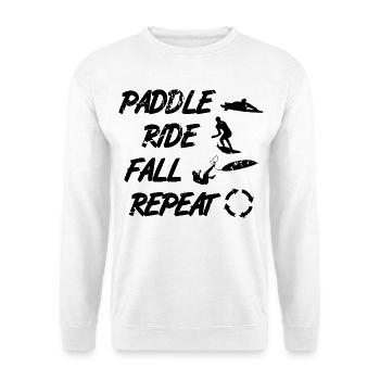 Surf trainer saying - Unisex Sweatshirt - white - Front