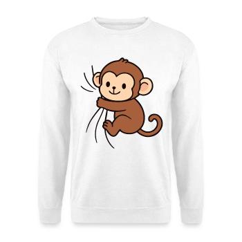 Dear little monkey - Unisex Sweatshirt - white - Front