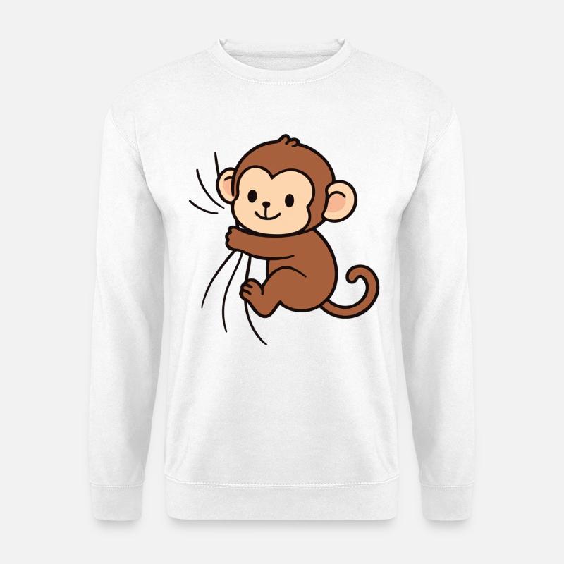 Liebes kleines Äffchen - Unisex Pullover - Weiß