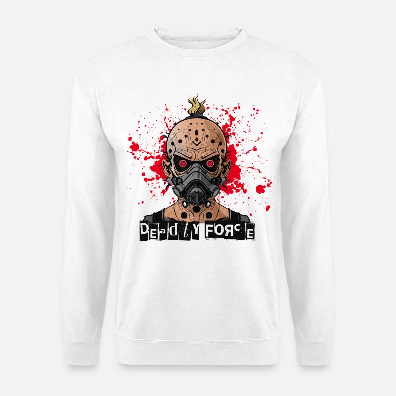 cyberpunk - Tödliche Macht - Unisex Pullover - Weiß