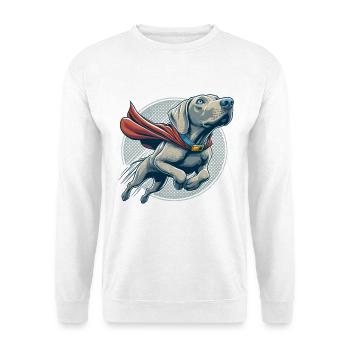 Great Dog Weimaraner Weimi Cape Gift - Unisex Sweatshirt - white - Front