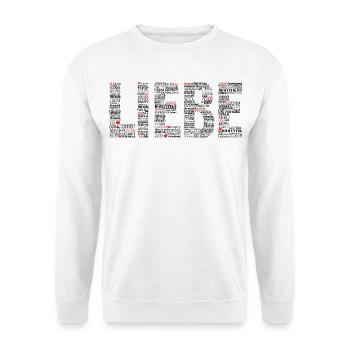 Liebe. - Unisex Pullover - Weiß - Vorne