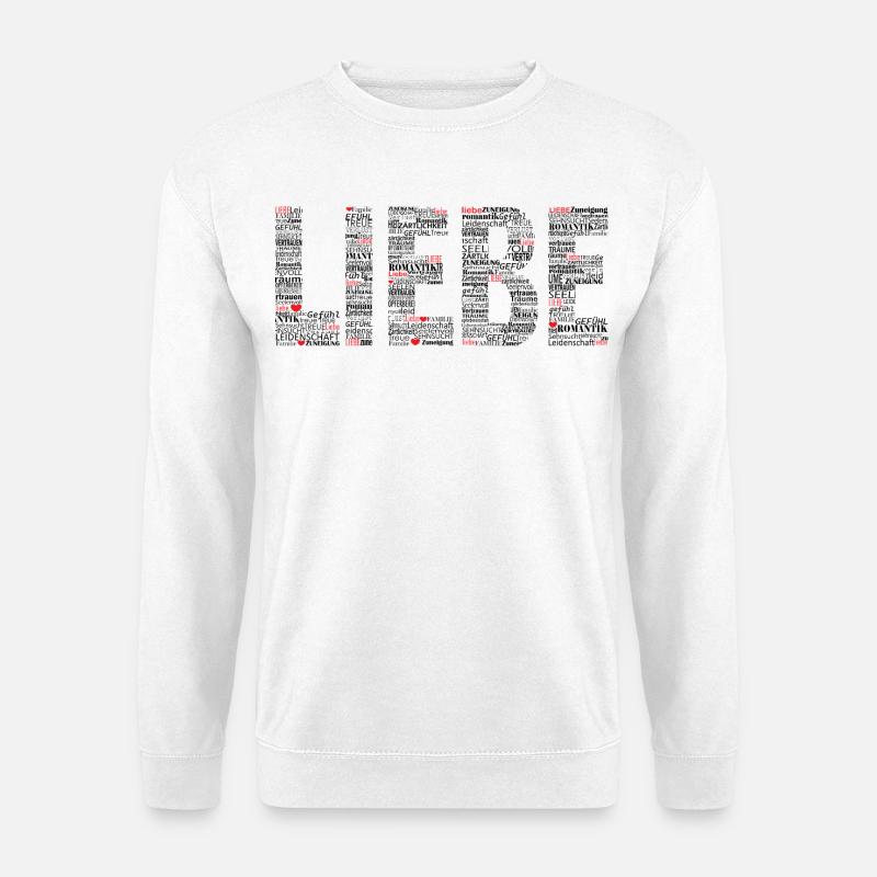 Liebe. - Unisex Pullover - Weiß