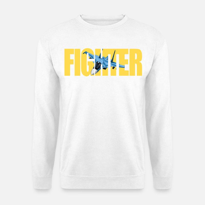 Fighter Su-34 - Unisex Pullover - Weiß