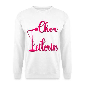 Hobby Chor Leitung Chorleiterin - Unisex Pullover - Weiß - Vorne