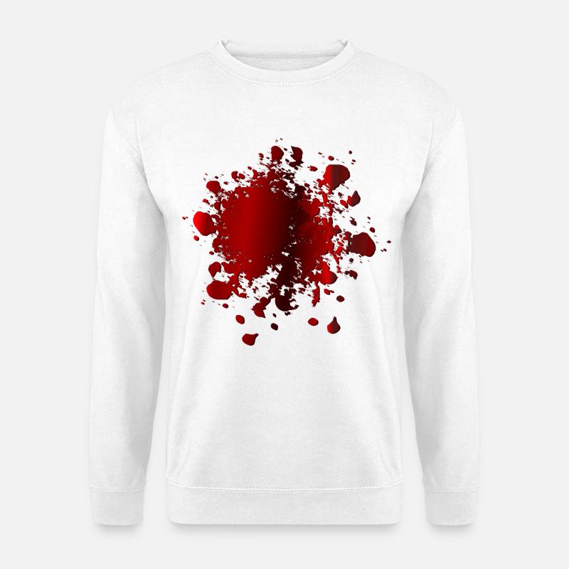BLUTFLECKEN KOSTÜM BLUT - Unisex Pullover - Weiß