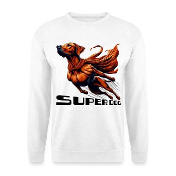 Super chien Rhodesian Ridgeback RR Ridgie cadeau - Sweat-shirt Unisexe - blanc - Devant