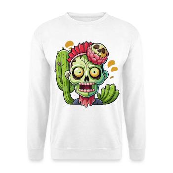 Vivid Retro Day of the Dead Skull - Unisex Sweatshirt - white - Front