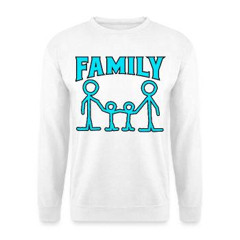Family pattern. - Unisex Sweatshirt - white - Front