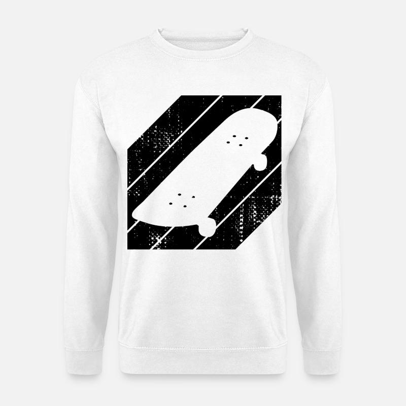 Skateboard - Unisex Pullover - Weiß