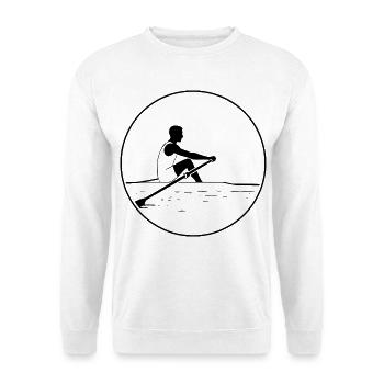 A rower - Unisex Sweatshirt - white - Front