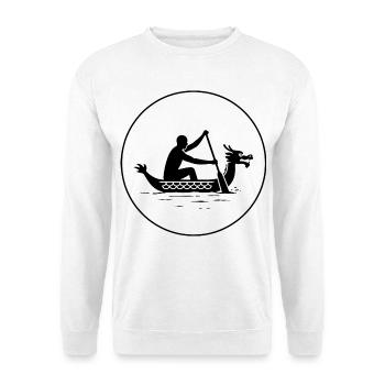 Dragon boat - Unisex Sweatshirt - white - Front