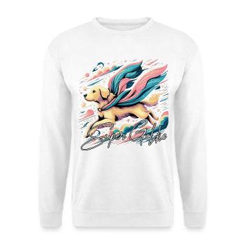 Super chien Golden Retriever Goldie Cape cadeau - Sweat-shirt Unisexe - blanc - Devant