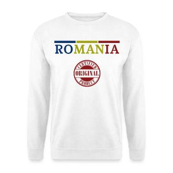 Romanian flag, Romanian pride - Unisex Sweatshirt - white - Front