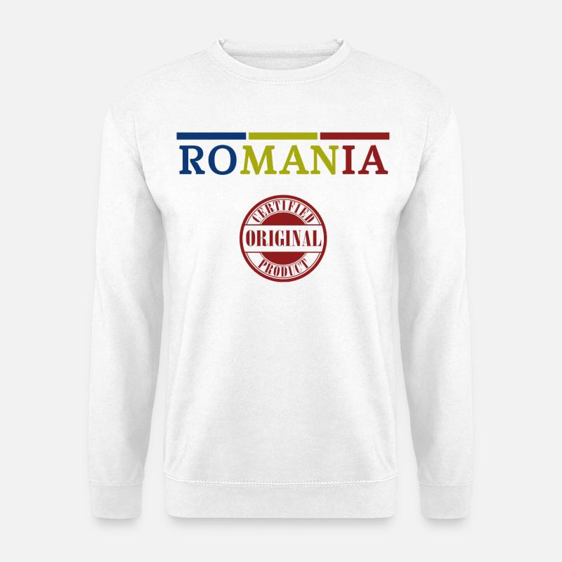 Romanian flag, Romanian pride - Unisex Sweatshirt - white