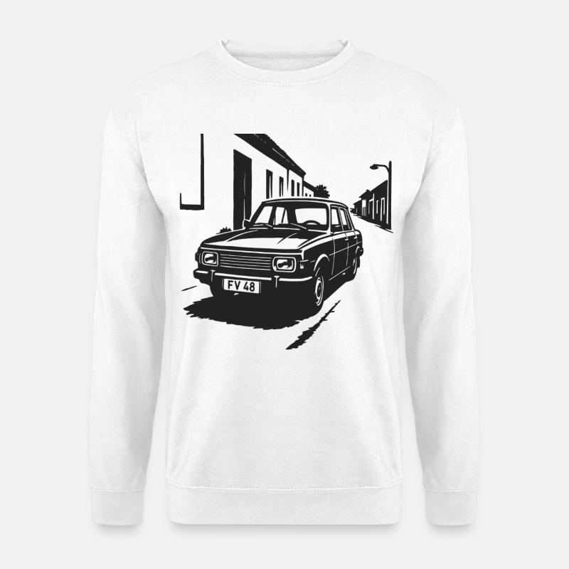 Wartburg-Feeling – Straßenlegende der DDR - Unisex Pullover - Weiß