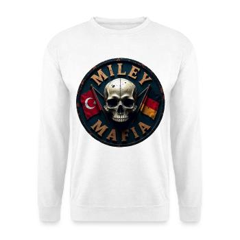 Militärischer Skull mit Flaggen - Unisex Pullover - Weiß - Vorne