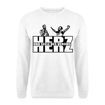 Herz und Seele des Vereins - Unisex Pullover - Weiß - Vorne