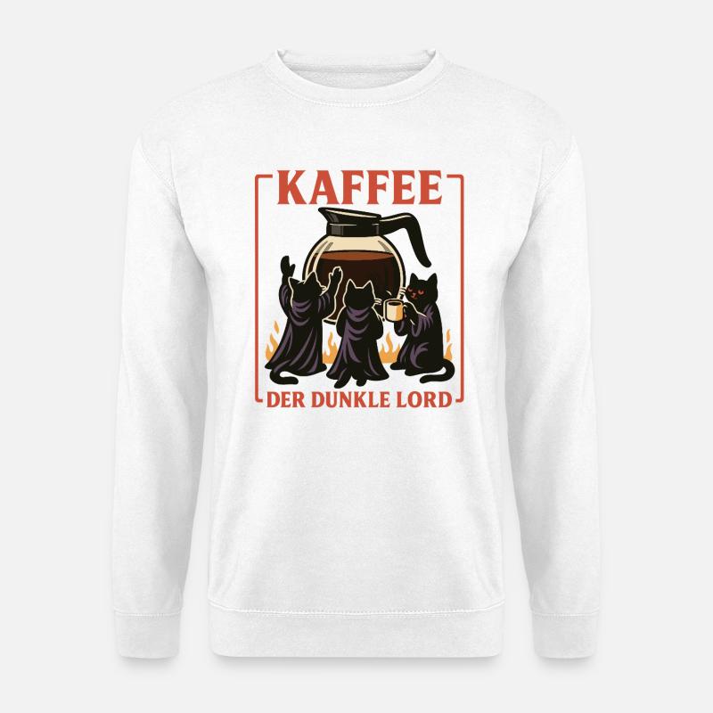 Kaffee Der Dunkle Lord - Unisex Pullover - Weiß