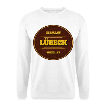 Sceau de Lübeck depuis 1143 - Sweat-shirt Unisexe - blanc - Devant