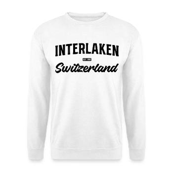 Interlaken Swiss Travel Vibes - Unisex Pullover - Weiß - Vorne