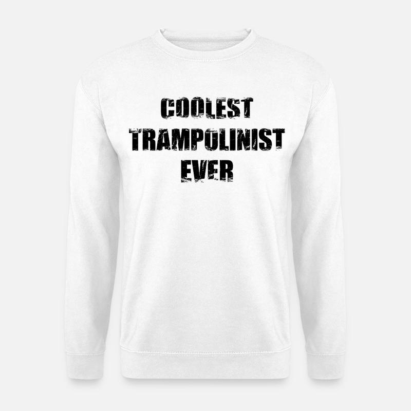 Lustiger Trampolinspringer - Unisex Pullover - Weiß