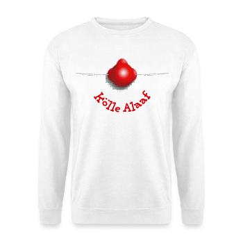 Clown's Nose – Kölle Alaaf - Unisex Sweatshirt - white - Front