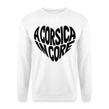 A Corsica In Core - Sweat-shirt Unisexe - blanc - Devant