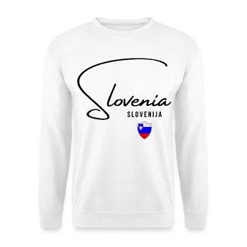 Slovenian Pride, drapeau de la Slovénie - Sweat-shirt Unisexe - blanc - Devant