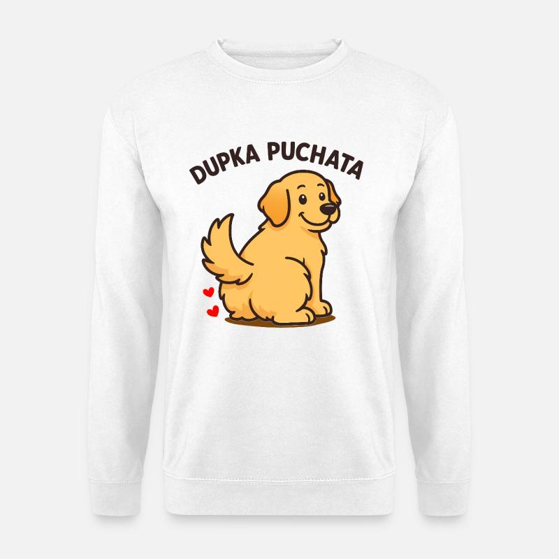 FLUFFY - süßes Hündchen - Unisex Pullover - Weiß
