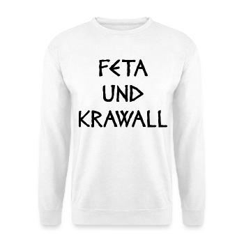 FETA AND RIOT - Unisex Sweatshirt - white - Front