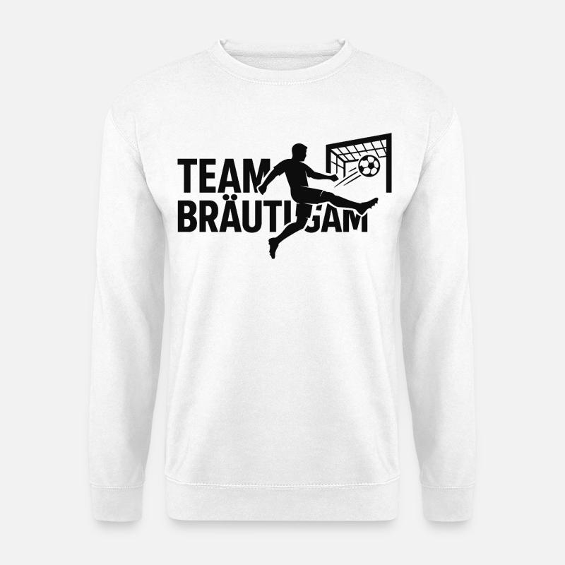 Team Bräutigam Torjubel - Unisex Pullover - Weiß