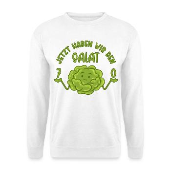 70. Geburtstag - Jetzt haben wir den Salat 70 - Unisex Pullover - Weiß - Vorne