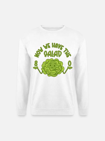 80. Geburtstag - Now we have the salad 80 - Unisex Pullover - Weiß