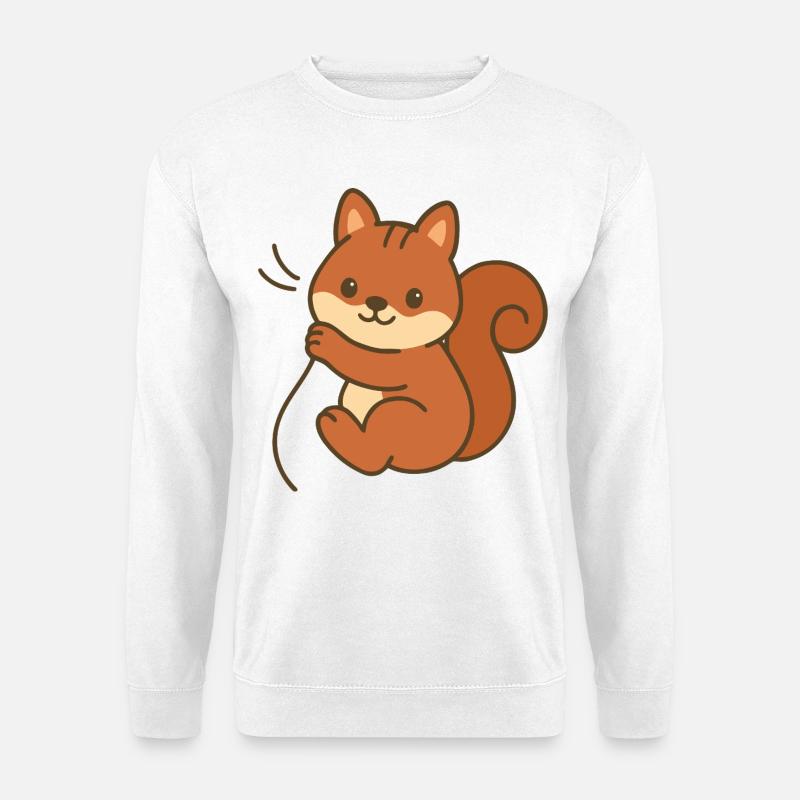 Kuschel-Eichhörnchen - Unisex Pullover - Weiß