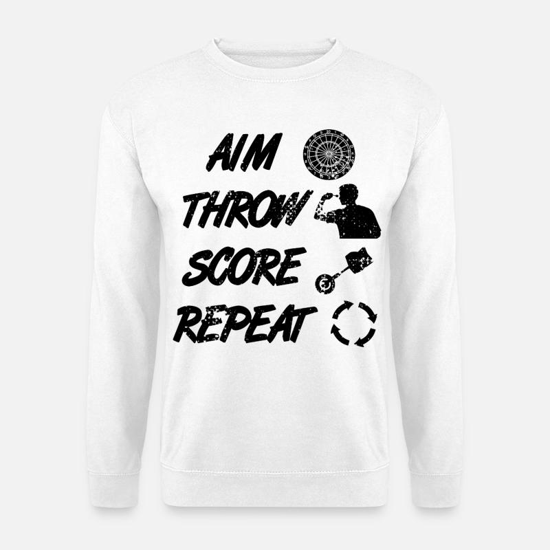 Darts Schedule - Unisex Sweatshirt - white