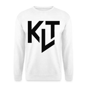 Monogramme KTL Noir Géométrique - Sweat-shirt Unisexe - blanc - Devant