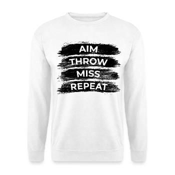 Darts Routine - Unisex Pullover - Weiß - Vorne