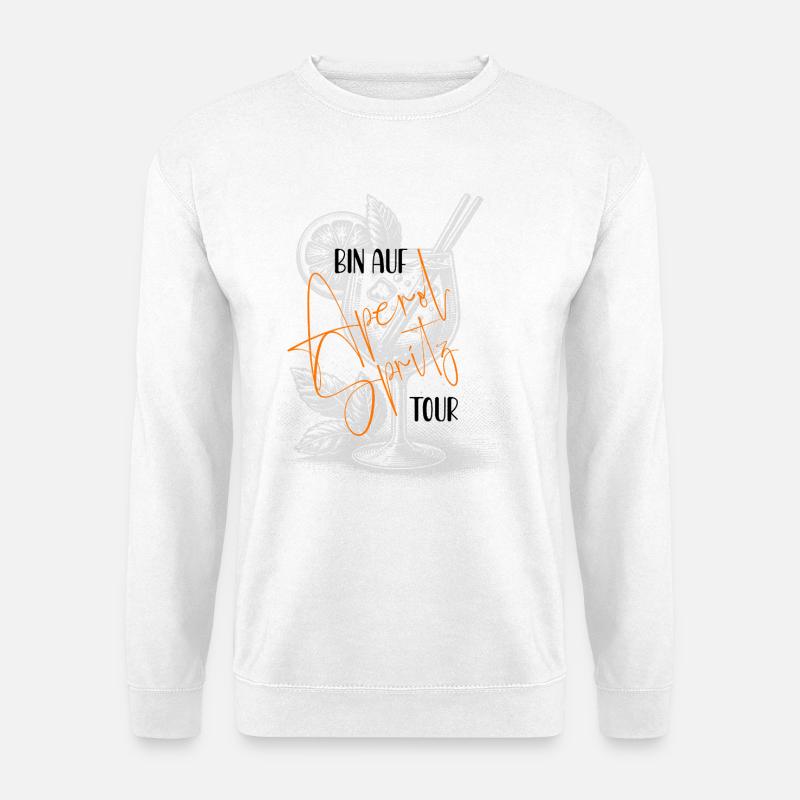 Bin auf Tour Spritz Spritztour trinken - Unisex Pullover - Weiß