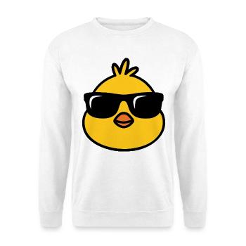 Chick’n’Cool - Sweat-shirt Unisexe - blanc - Devant