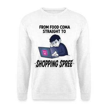 Black Friday Shopping Spree - Unisex Sweatshirt - white - Front