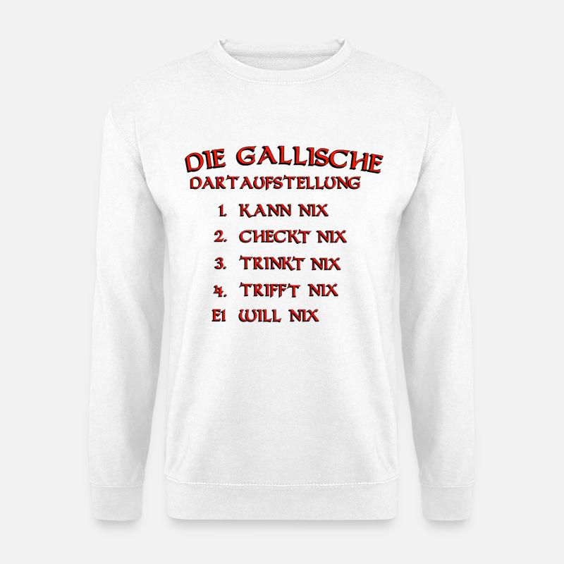 Die Gallische Dartaufstellung - Unisex Pullover - Weiß