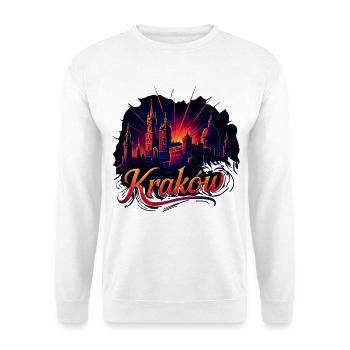 Krakow Kraków City Poland Silhouette Gift - Unisex Sweatshirt - white - Front
