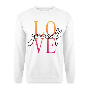 Aimez-vous / Selbstliebe / Liebe dich selbst - Sweat-shirt Unisexe - blanc - Devant