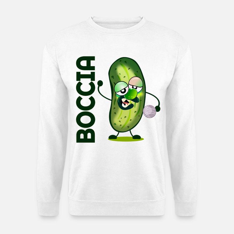 Gurken-Boccia - Unisex Pullover - Weiß