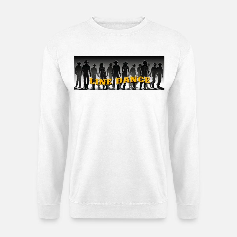 Line dance group dancing - Unisex Sweatshirt - white