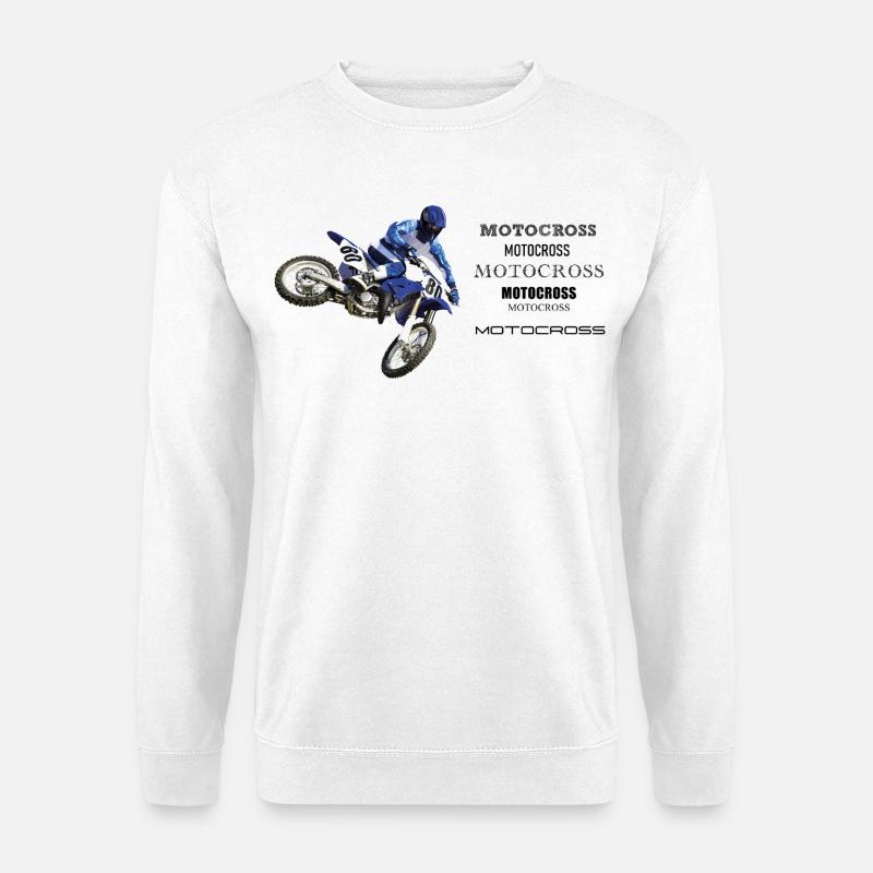 Motocross - Unisex Pullover - Weiß