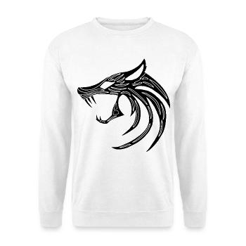 Black Demonic Wolf - Unisex Sweatshirt - white - Front