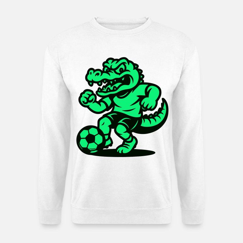 Fußball Kroko - Unisex Pullover - Weiß