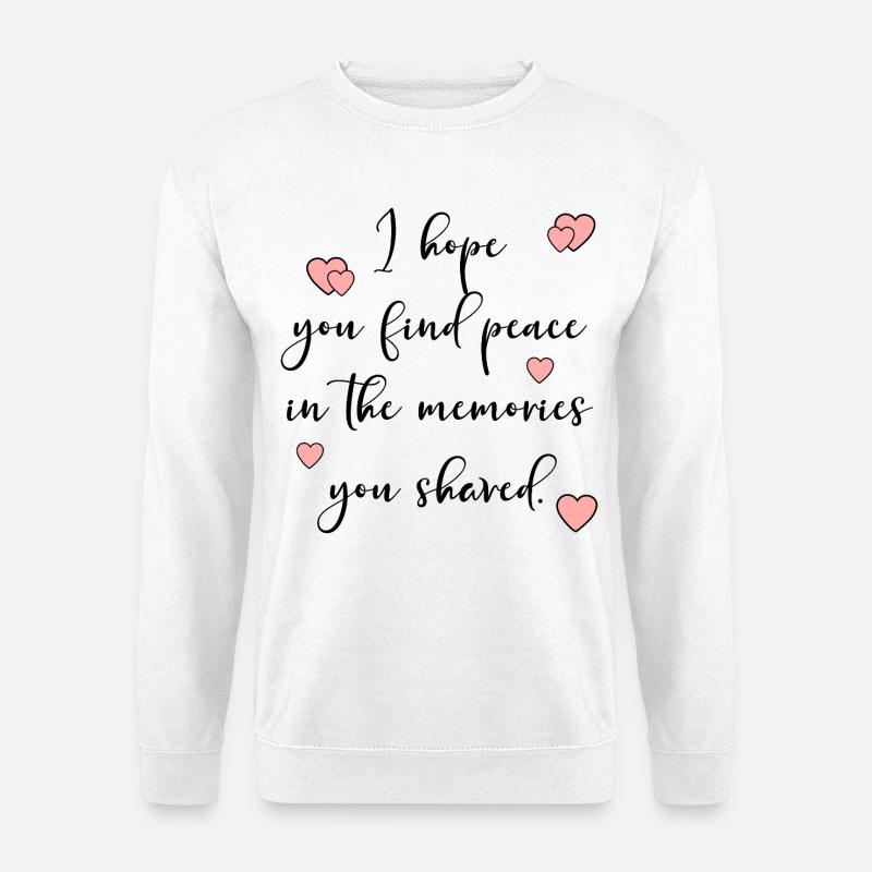 Trauer, Trauer - Unisex Pullover - Weiß
